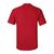 Футболка мужская однотонная 115-120 г/м2, красный цвет (S), вид сзади. CottonOnline.ru