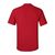 Футболка мужская однотонная 150-160 г/м2 (S), красный цвет, вид сзади. CottonOnline.ru