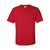 Футболка мужская однотонная 150-160 г/м2 (S), красный цвет, вид спереди. CottonOnline.ru