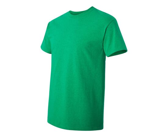 Футболка мужская однотонная (размер XL), плотность ткани 150-160 г/м2, зеленый цвет. Вид сбоку. CottonOnline.ru
