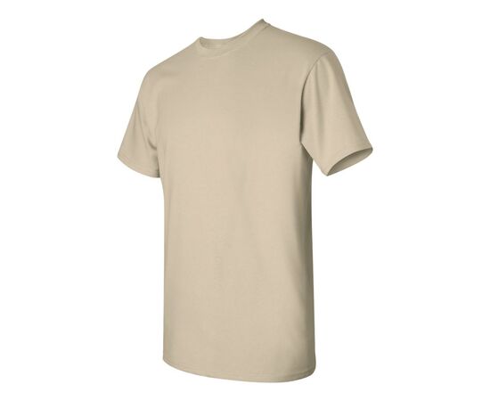 Футболка мужская однотонная 150-160 г/м2 (XXL), песочный цвет, вид сбоку. CottonOnline.ru